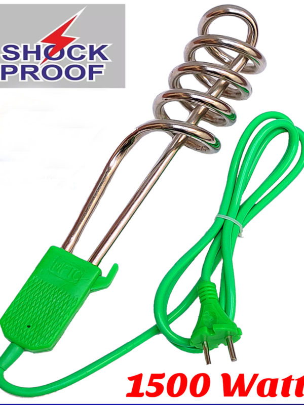 Electric Water Heating Rod Portable Electric Water Heater Electric Water Immersion Rod 1500 Watt