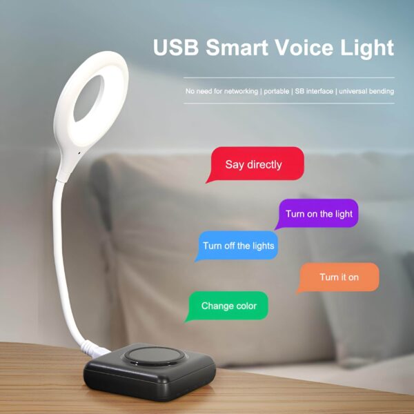 USB Smart Voice Control LED Lamp