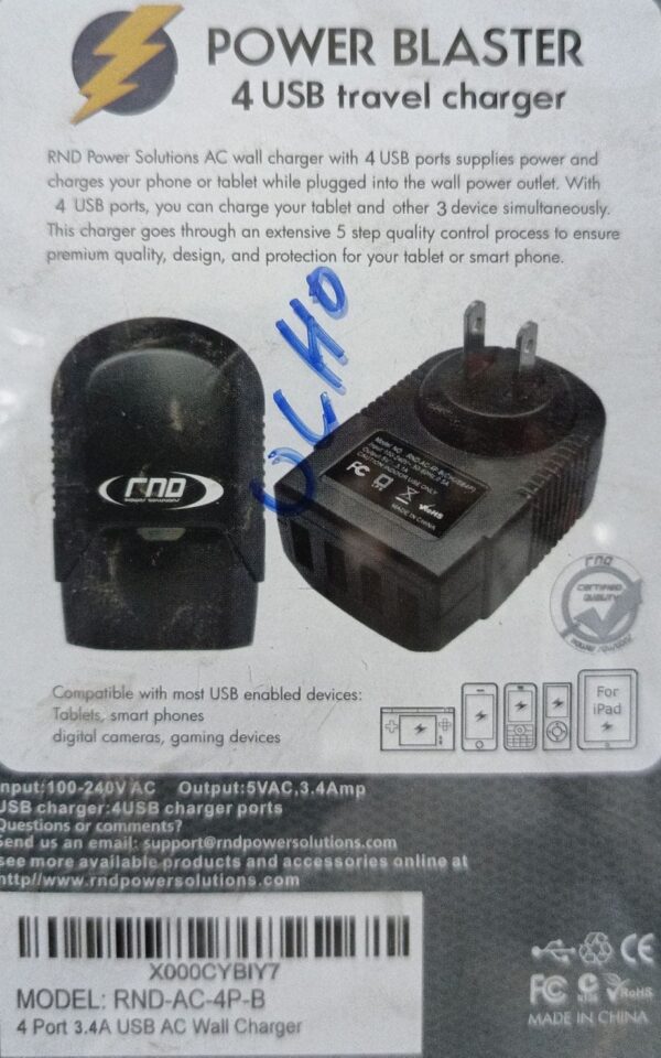 RND Power Blaster 4 USB Travel Charger