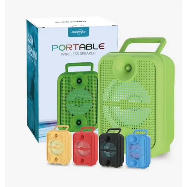 Wireless Portable Speaker Gts-1881  Rechargable Battery  Unique Design