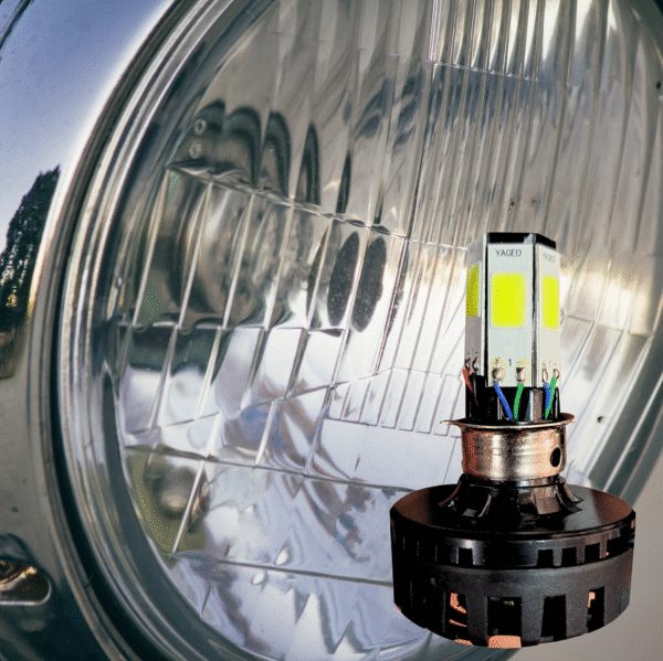 M6 Led Universal Headlight With Fan For All Bikes