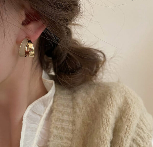 Elegant Dual Colour Korean Gold Plated Earings