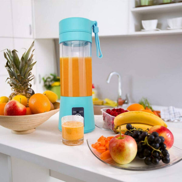 Portable Powerful 6 Blades USB Rechargeable JuicerBlender