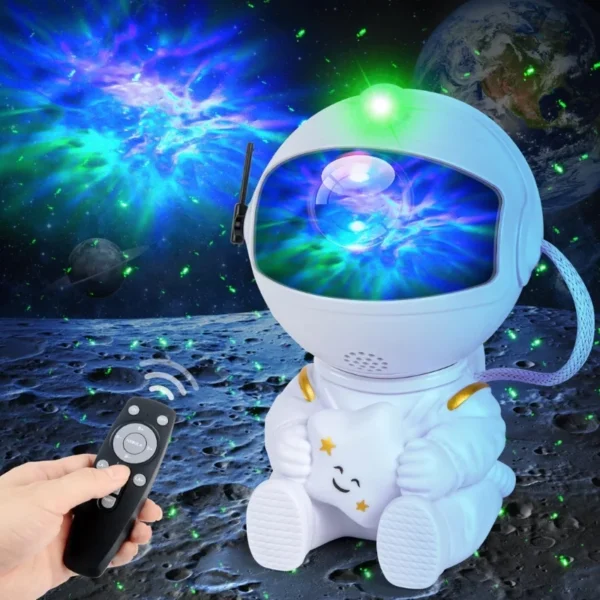 Astronaut Galaxy Projector  Star Nebula Night Light With Remote Control