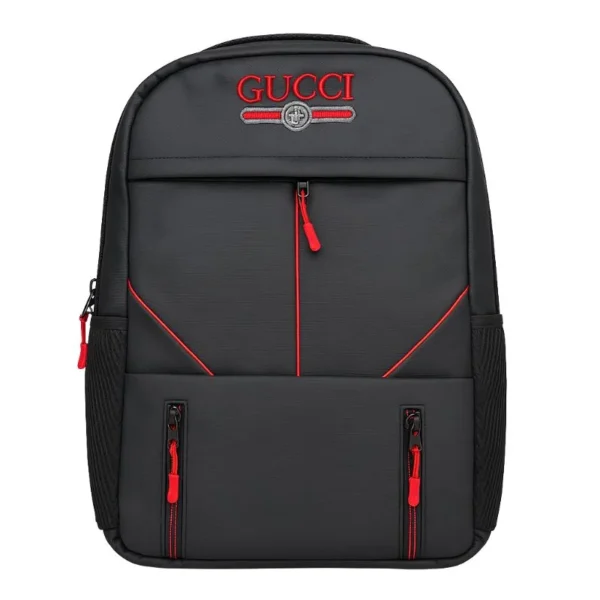 Multi-Functional Travel Backpack | Business Daypack with Laptop Compartment | Black & Red