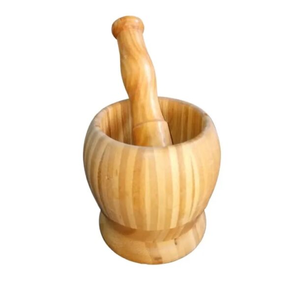 1 Set Wooden Pestle and Mortar For Crushing | Woden chattu watta for Grinding Nuts Dates and other Ingredients