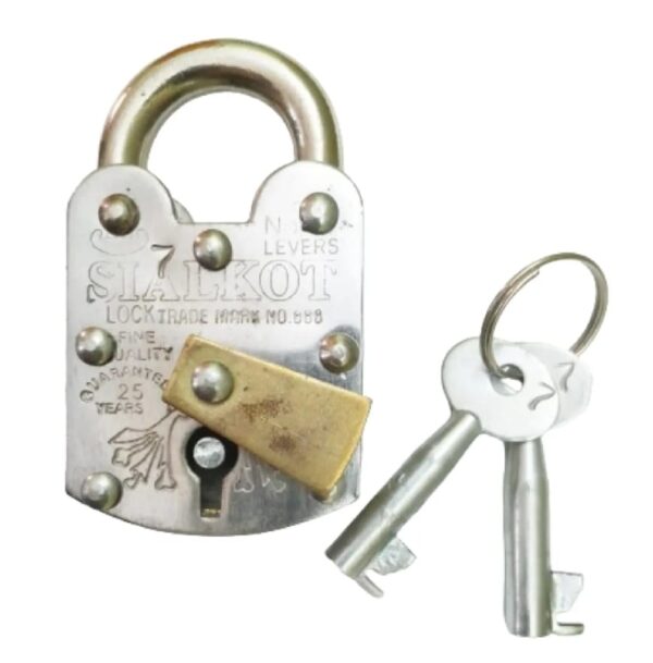 Heavy Duty Pad Lock | Desi Lock with 2 Keys | Strong Security for Doors, Cabinets & Home Safety