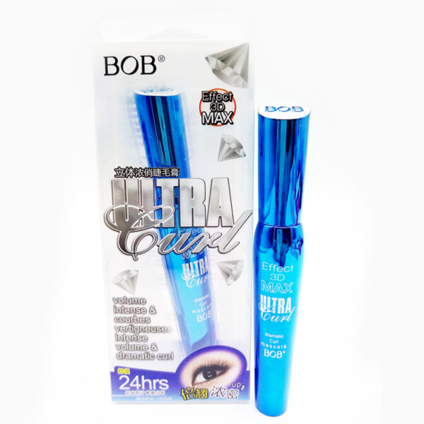 Waterproof BOB 3D Effect Ultra Curl Eye Mascara  Waterproof, Long-lasting, Eyelash Lengthening & Thick Curling  Best Quality Mascara ( 1 pcs Black )